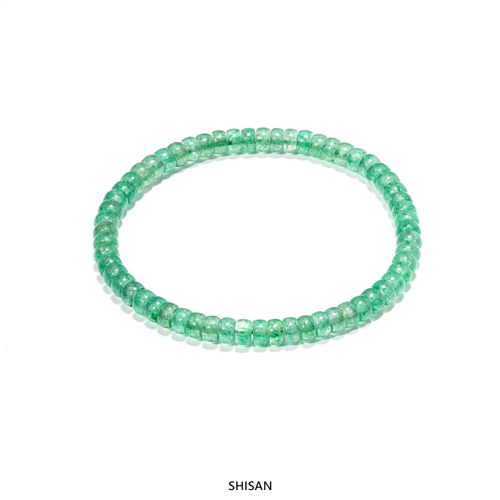 Green Strawberry Quartz Energy Bracelet