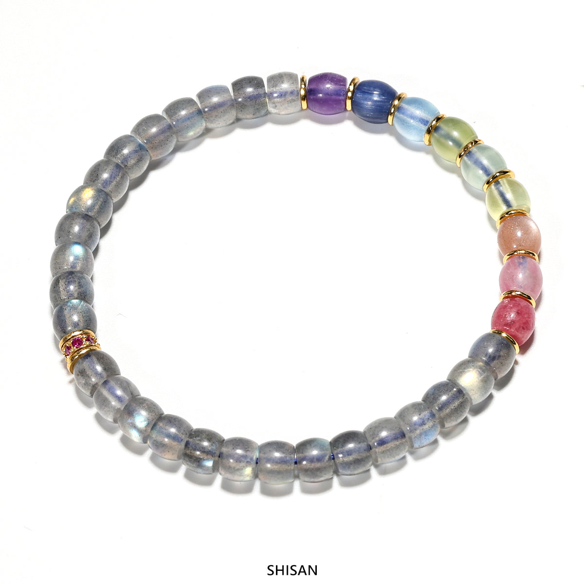 Multicolored Moonstone Energy Bracelet